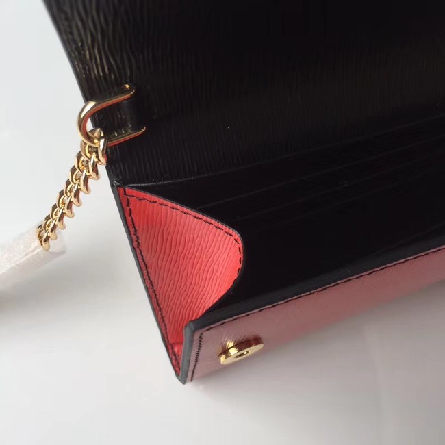 Prada leather mini-bag 1DH002 red&black