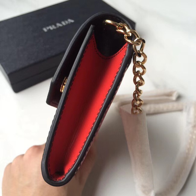 Prada leather mini-bag 1DH002 red&black