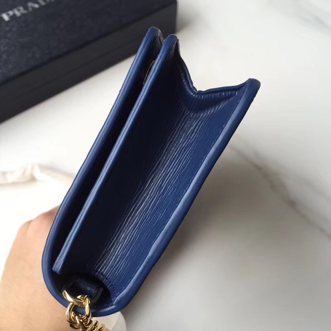 Prada leather mini-bag 1DH044 blue