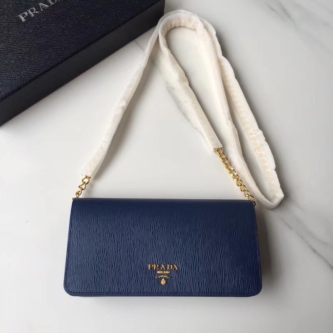 Prada leather mini-bag 1DH044 blue