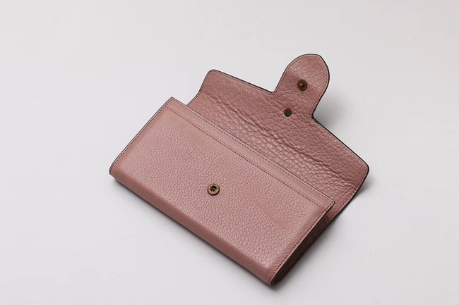 Gucci Calf leather Wallet 414985 dark pink