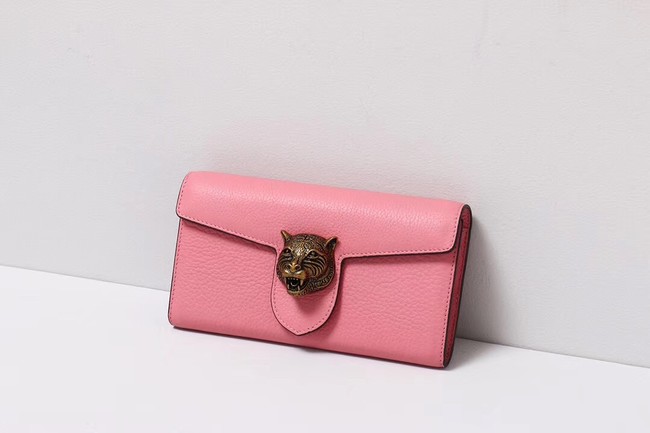 Gucci Calf leather Wallet 414985 pink