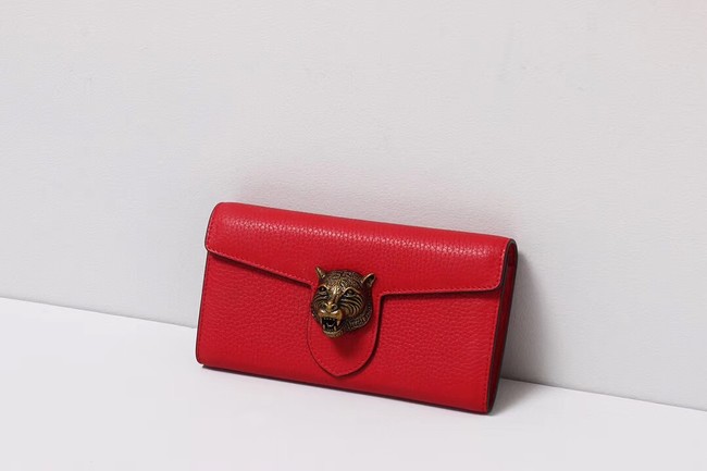 Gucci Calf leather Wallet 414985 red