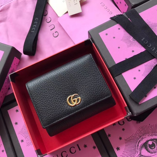 Gucci GG Marmont card case 474746 black