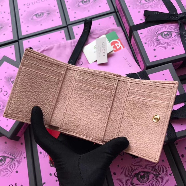 Gucci GG Marmont card case 474746 pink