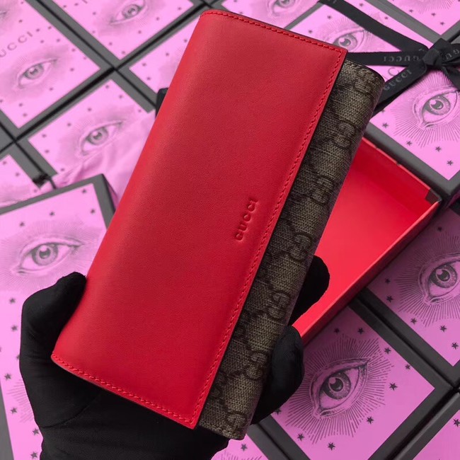 Gucci GG Supreme wallet 410100 red
