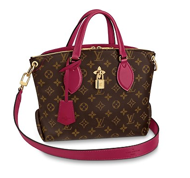 Louis vuitton FLOWER ZIPPED TOTE BB M44351 Lie de Vin