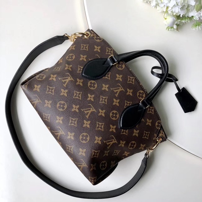 Louis vuitton FLOWER ZIPPED TOTE BB M44351 black