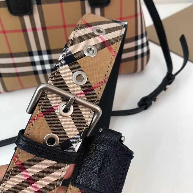 BURBERRY Baby Banner checked cross-body bag 10443 black