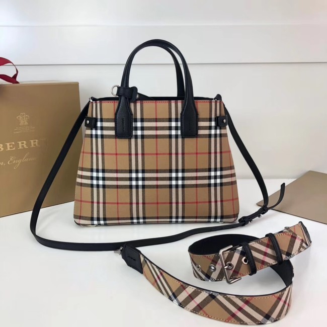 BURBERRY Medium Banner tote bag 3835 black