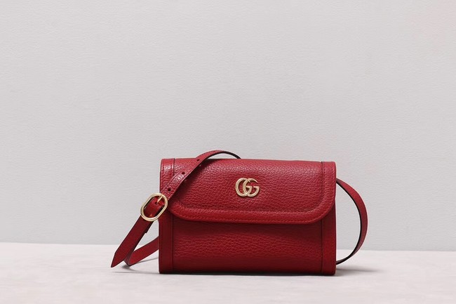 Gucci GG Marmont small shoulder bag 497984 red