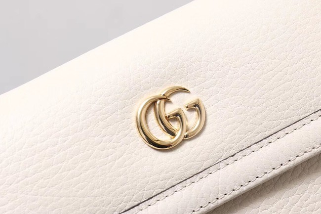 Gucci GG Marmont small shoulder bag 497984 white