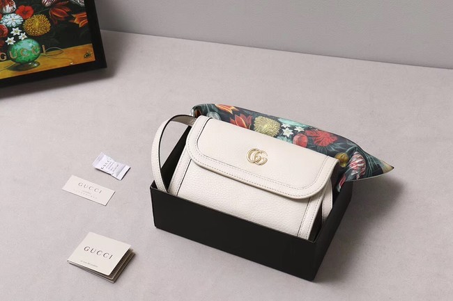 Gucci GG Marmont small shoulder bag 497984 white