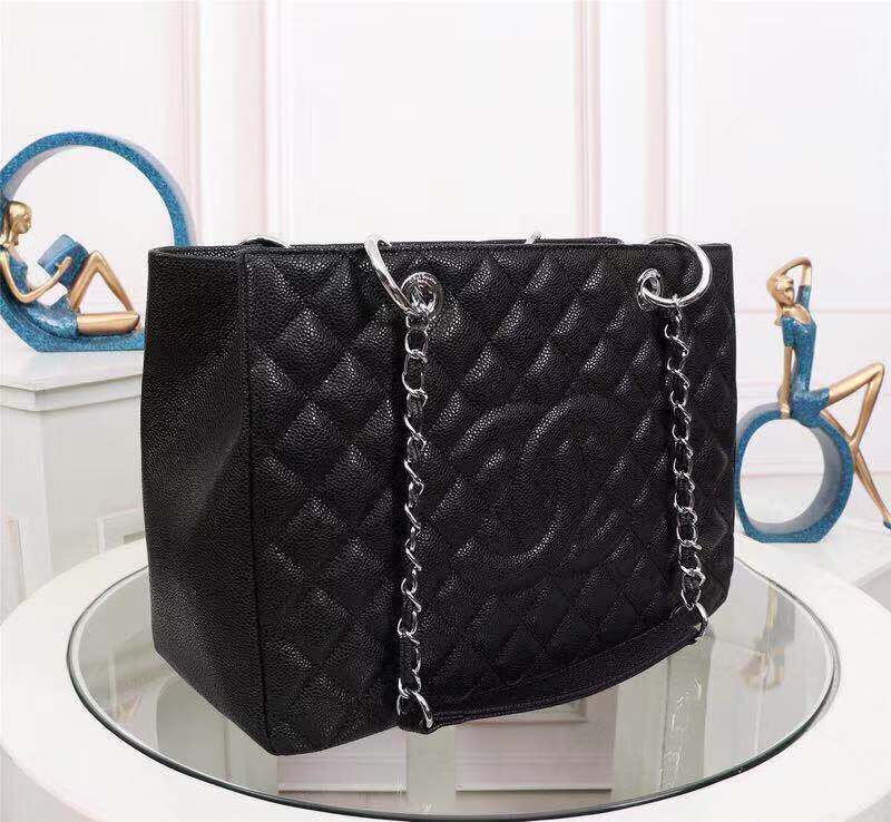 Chanel Caviar Calfskin Leather Tote Bag 20995 Black