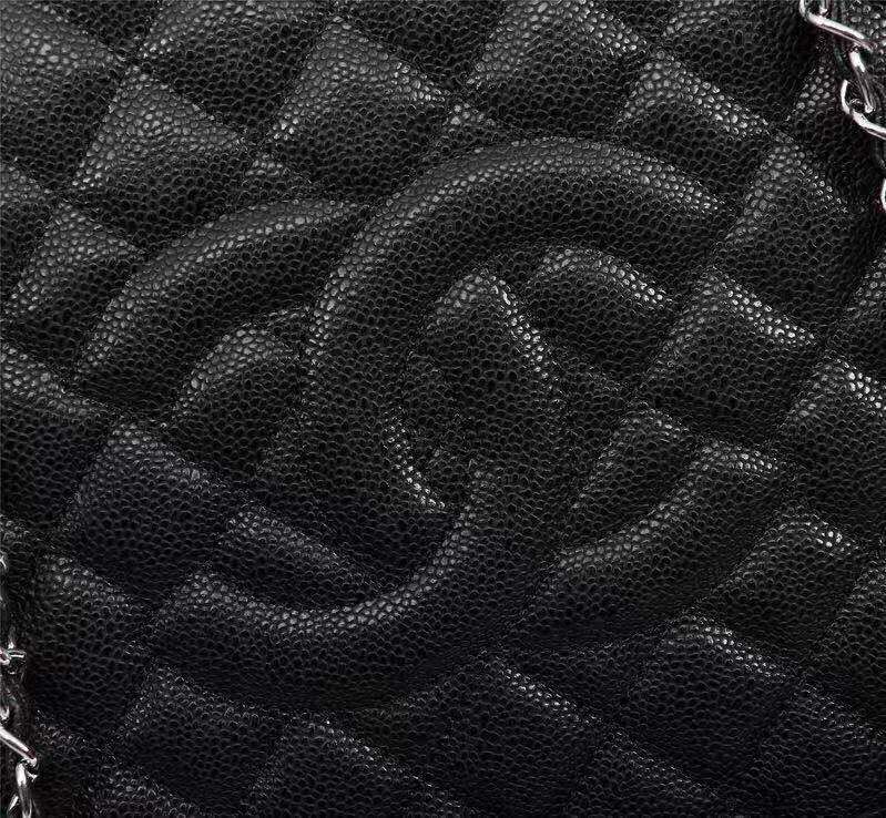 Chanel Caviar Calfskin Leather Tote Bag 20995 Black