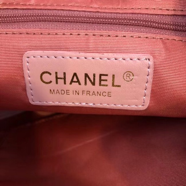 Chanel drawstring bag Calfskin & Gold-Tone Metal AS0373 pink