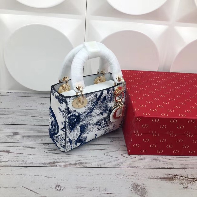 MINI LADY DIOR-TAS TOILE DE JOUY M0505OSNA