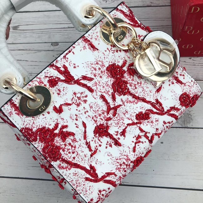 MINI LADY DIOR-TAS TOILE DE JOUY M941