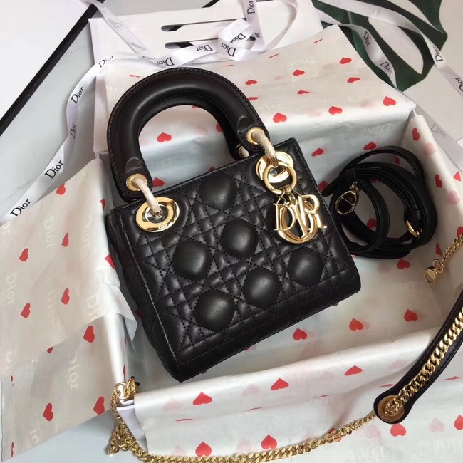 MINI LADY DIOR-TAS VAN LAMSLEER CAL44500 black