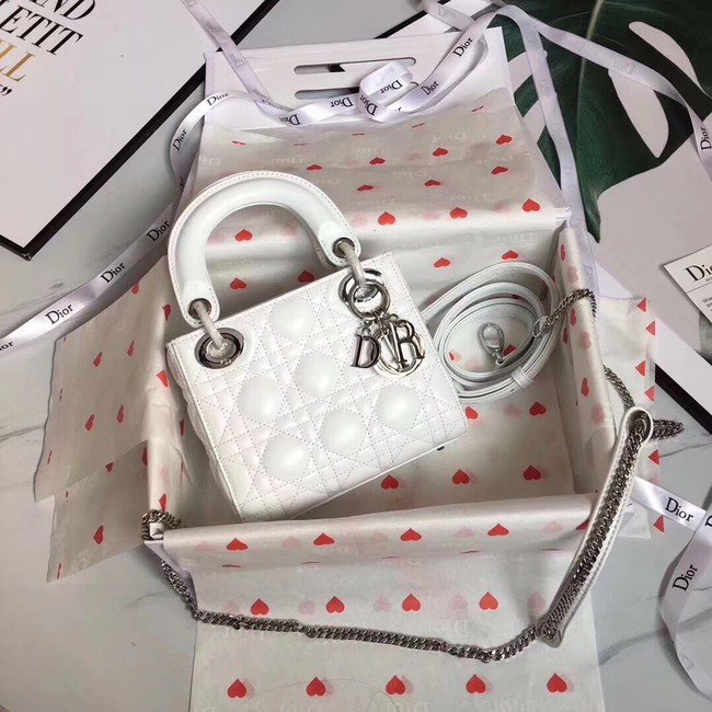 MINI LADY DIOR-TAS VAN LAMSLEER CAL44500 white