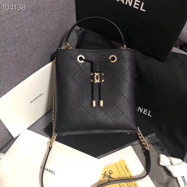 Chanel drawstring bag AS0310 black