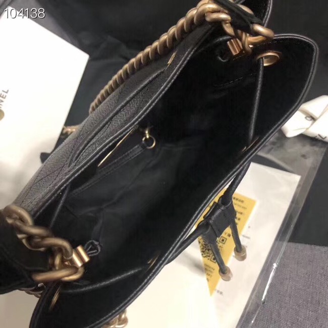 Chanel drawstring bag AS0310 black