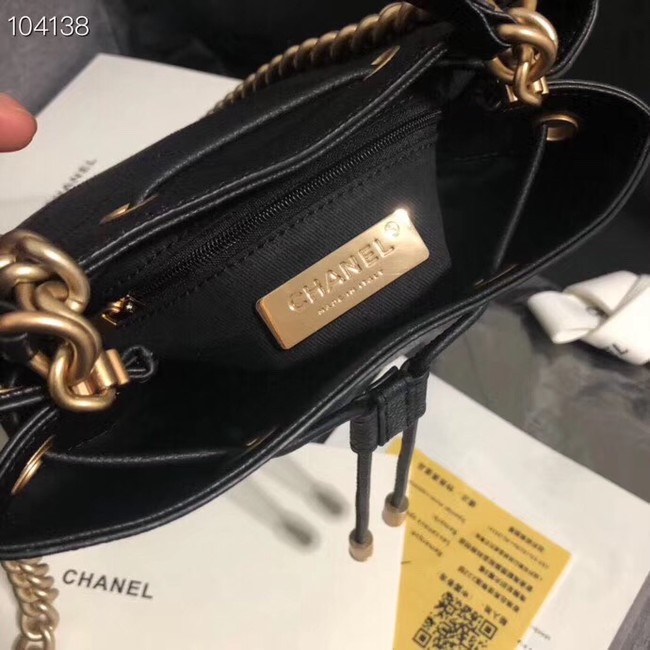 Chanel drawstring bag AS0310 black