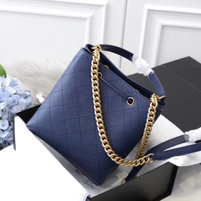 Chanel drawstring bag AS0310 blue