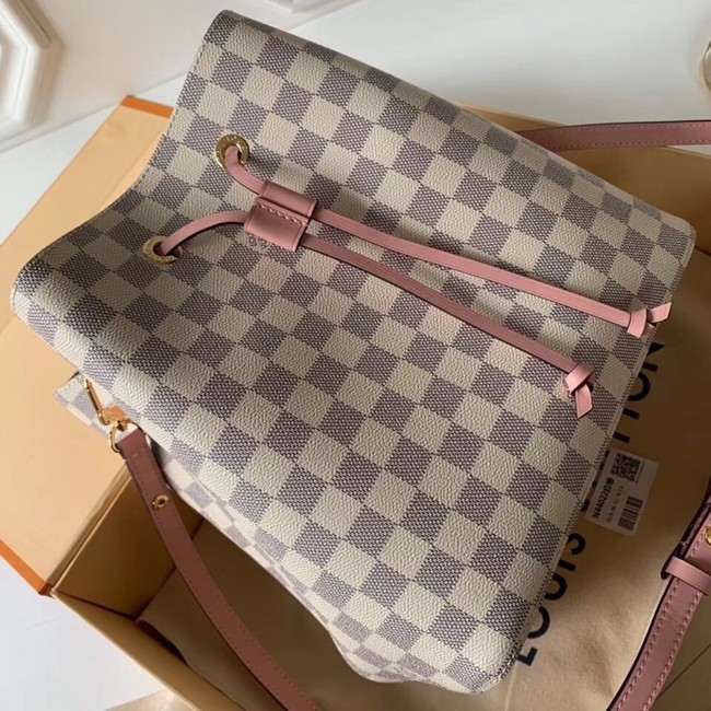 Louis vuitton original Damier Azur NEONOE N44022 pink