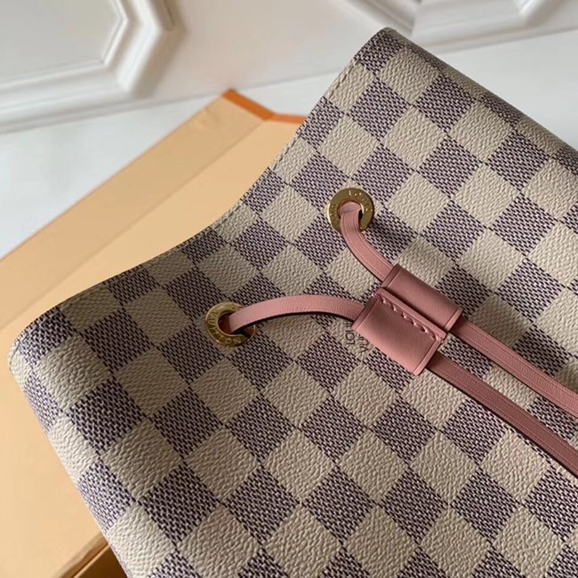 Louis vuitton original Damier Azur NEONOE N44022 pink