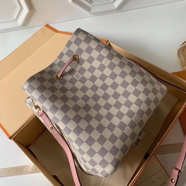 Louis vuitton original Damier Azur NEONOE N44022 pink