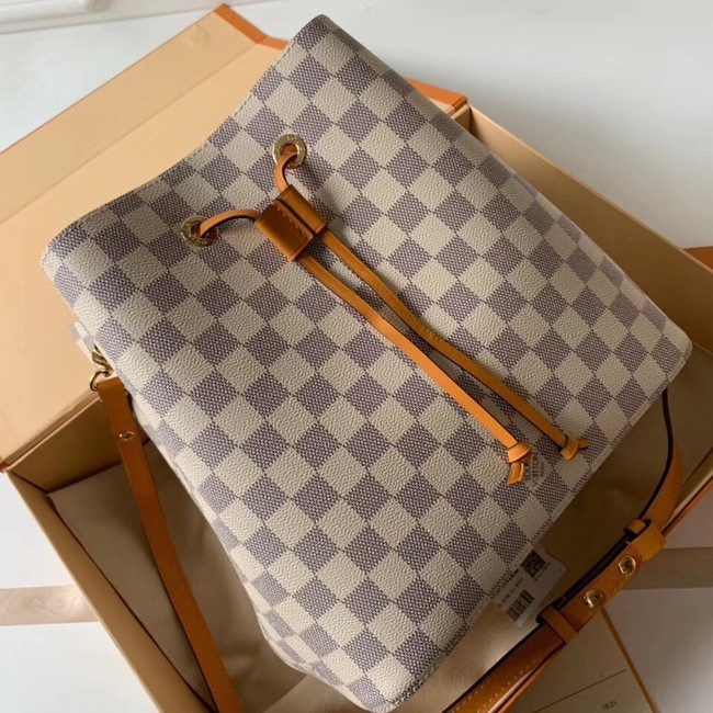 Louis vuitton original Damier Azur NEONOE N44022 yellow