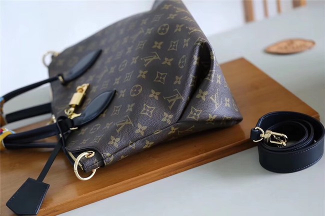  Louis vuitton original FLOWER ZIPPED TOTE MM M44347 black