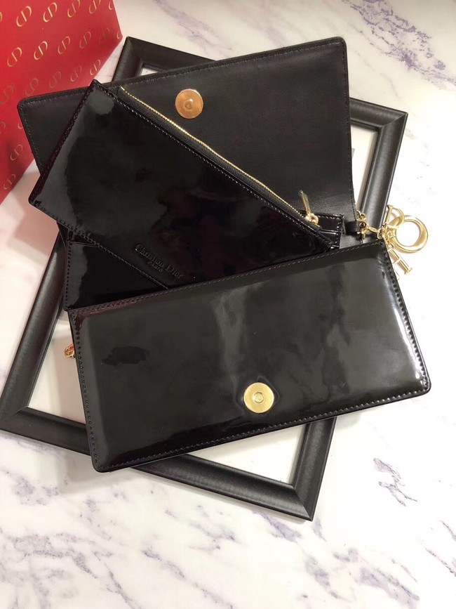 LADY DIOR CALFSKIN WALLET M9001 black