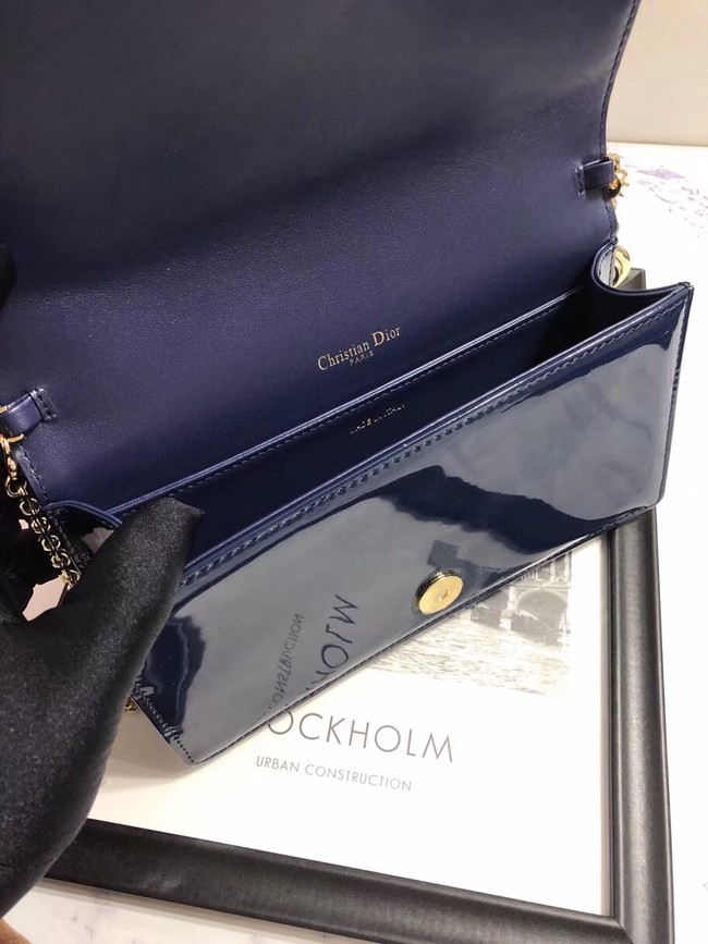 LADY DIOR CALFSKIN WALLET M9001 dark blue