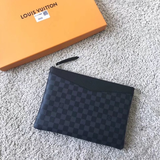 Louis vuitton original Damier Graphite Canvas DAILY POUCH M62048