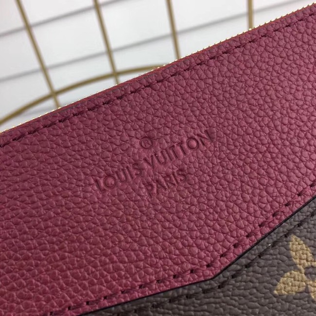 Louis vuitton original Monogram Canvas DAILY POUCH M62048 Bordeaux