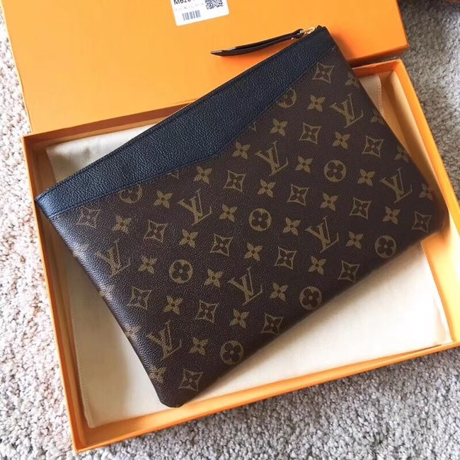 Louis vuitton original Monogram Canvas DAILY POUCH M62048 black