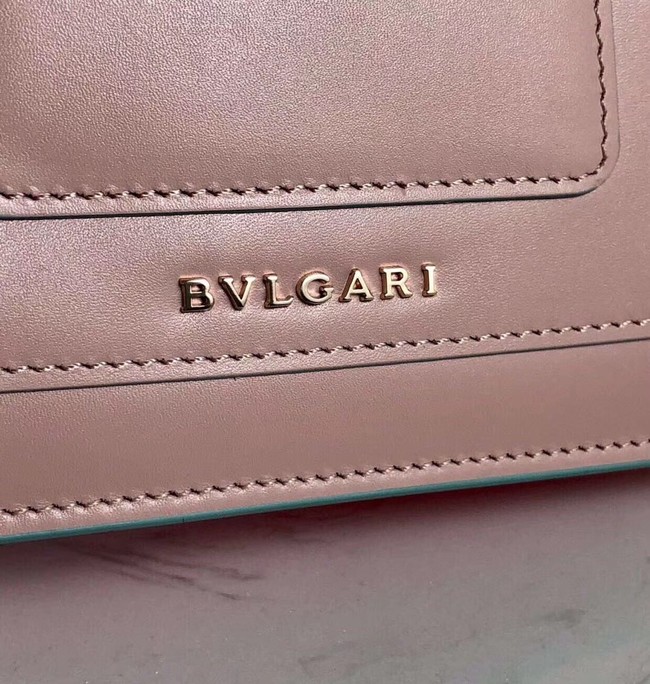 BVLGARI mini Shoulder Bag Calfskin Leather BG2283 pink