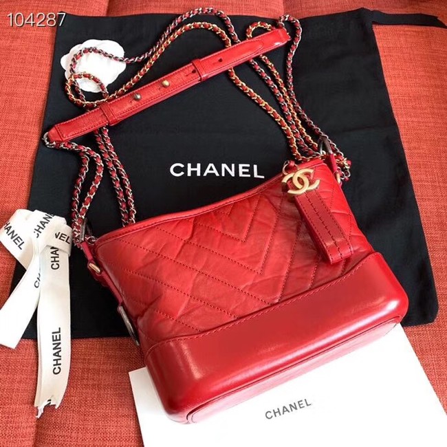 Chanel gabrielle small hobo bag A91810 red