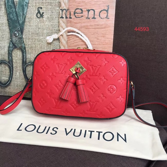 Louis vuitton original mongram empreinte SAINTONGE M44593 Scarlet