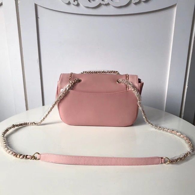 Chanel Calfskin & gold-Tone Metal AS0455 pink