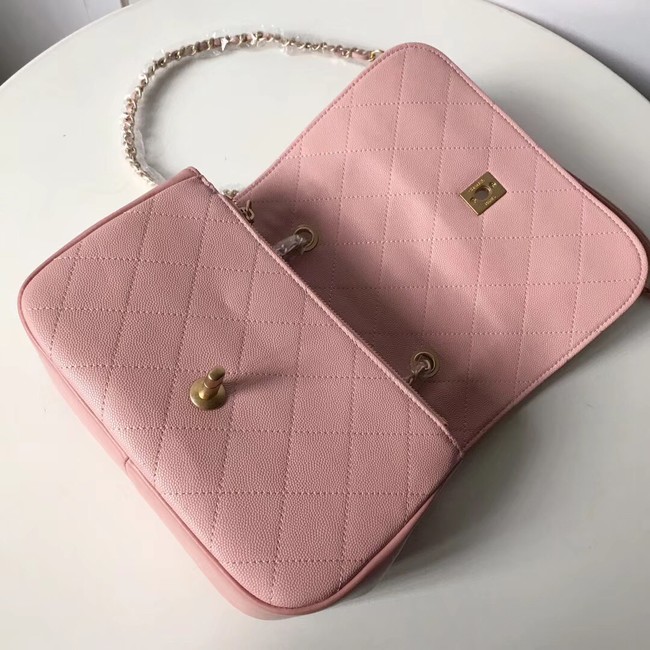 Chanel Calfskin & gold-Tone Metal AS0455 pink