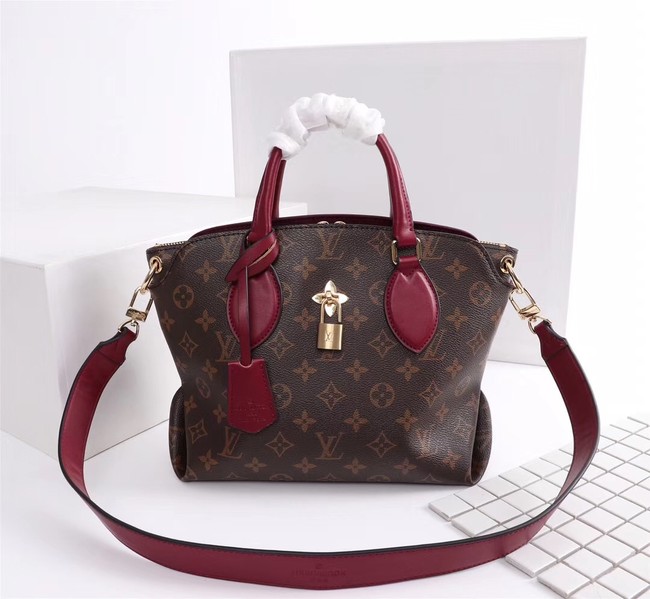 Louis Vuitton Monogram Canvas FLOWER ZIPPED TOTE BB M44350 Lie de Vin