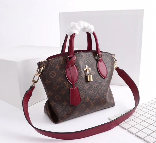 Louis Vuitton Monogram Canvas FLOWER ZIPPED TOTE BB M44350 Lie de Vin