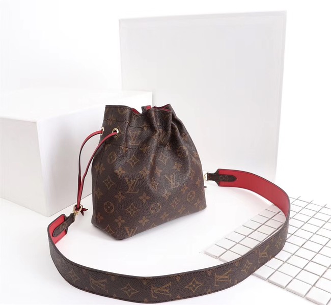 Louis Vuitton Monogram Canvas NOE POUCH M43445 red