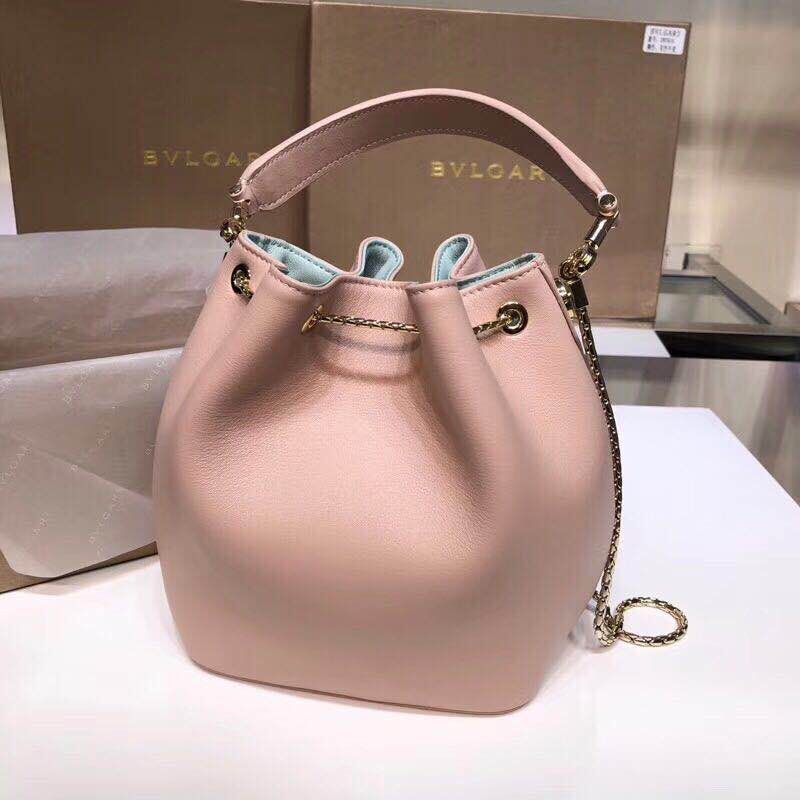 BVLGARI Serpenti Forever leather flap bag 287614 Pink