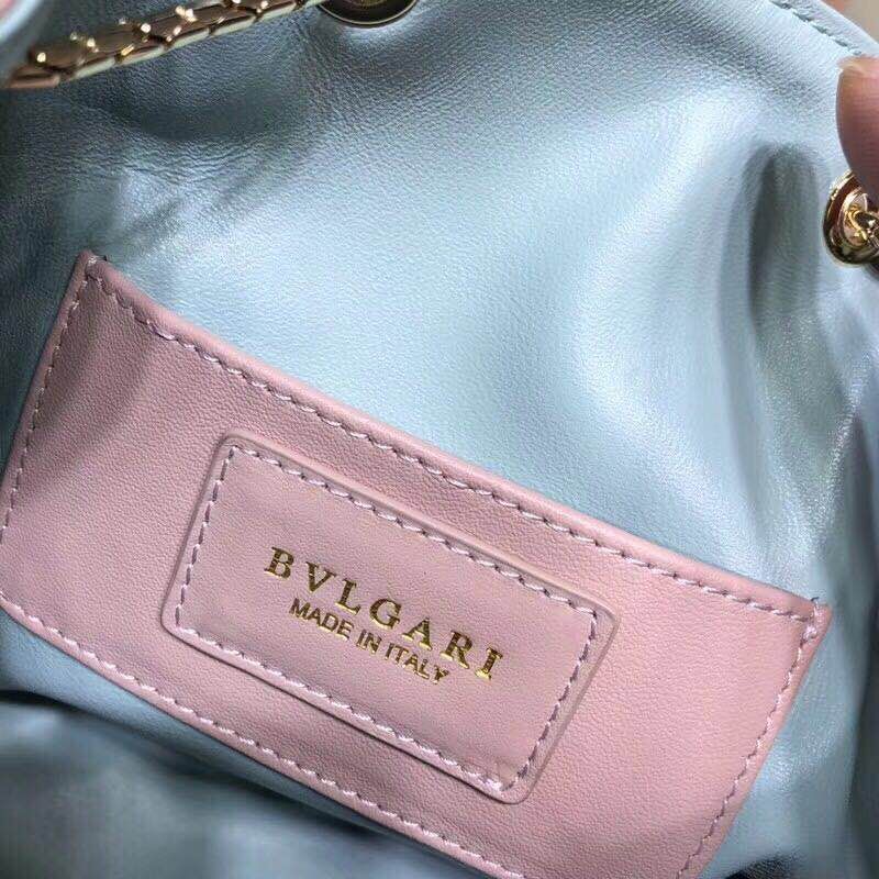 BVLGARI Serpenti Forever leather flap bag 287614 Pink