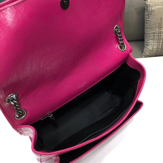 Yves Saint Laurent Calfskin Leather Shoulder Bag 483265 rose