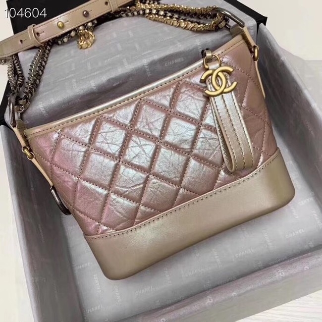 Chanel gabrielle small hobo bag A91810 dark pink
